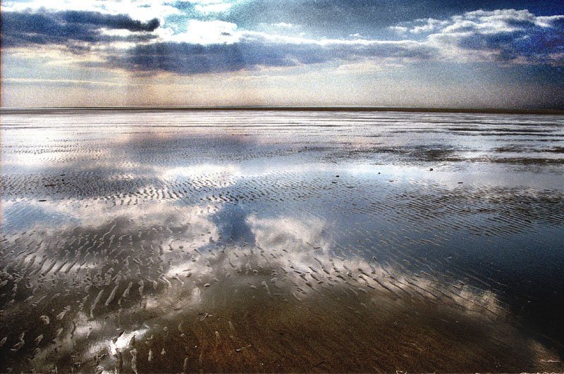 le ciel dans la baie de Somme.